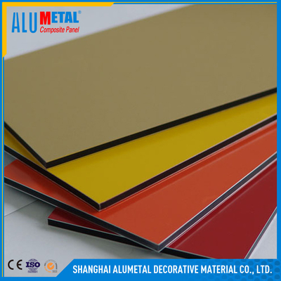 Panel Komposit Aluminium PVDF Interior Berwarna-warni Anodized