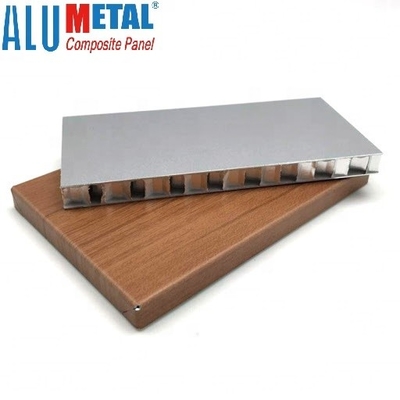 Lebar 1250mm Aluminium Honeycomb Sheet Lapisan PVDF Tahan Api