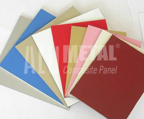 6mm PE Aluminium Composite Panel Dinding Cladding 1100 3003 5005