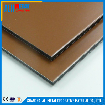 Arsitektur PVDF Aluminium Composite Panel 2mm - 6mm Untuk Bangunan Prefabrikasi