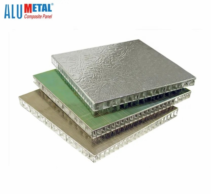 Alumetal Silver Mill Selesai Aluminium Honeycomb Core Sandwich Panel Untuk Industri Solar