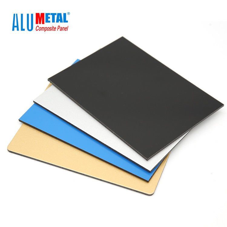 4mm LDPE Core PE Aluminium Composite Panel ACP Sheet Dekorasi Pintu Tahan Api 1500mm