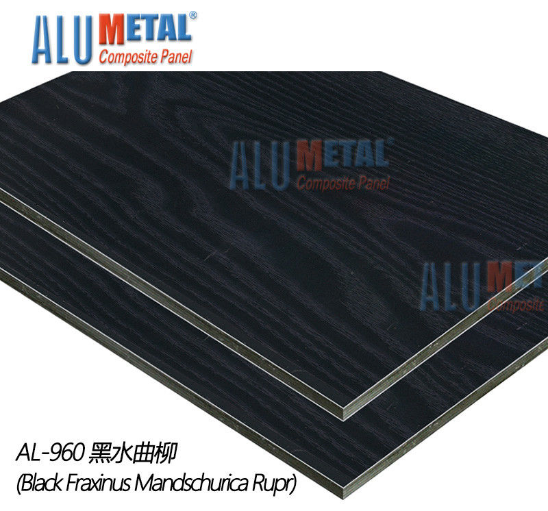 0.06mm Painted Coated Aluminium Sheet 4mm Acm Panel 1250mm Indoor Untuk Villa