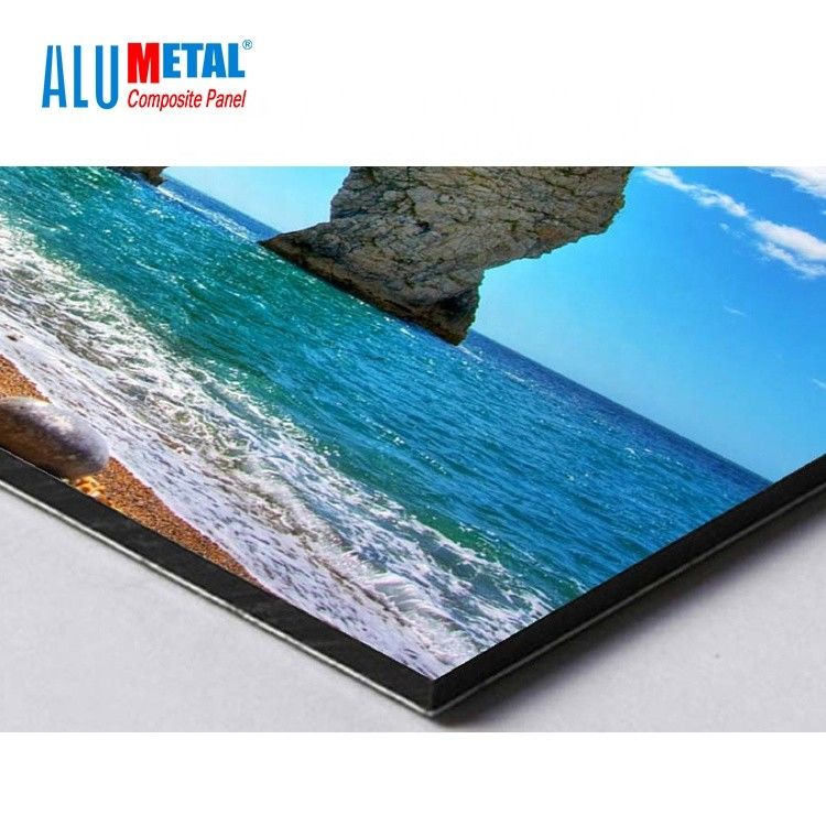 Printable Nano Exterior PE Aluminium Composite Panel 0.5mm ACM Cladding Panel Ketahanan Keasaman