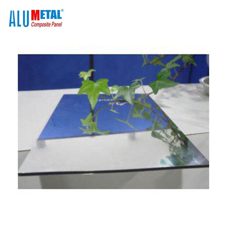 LDPE Core AA3003 Cermin Aluminium Composite Panel Acp Sheet Bending 2440mm B1 FR