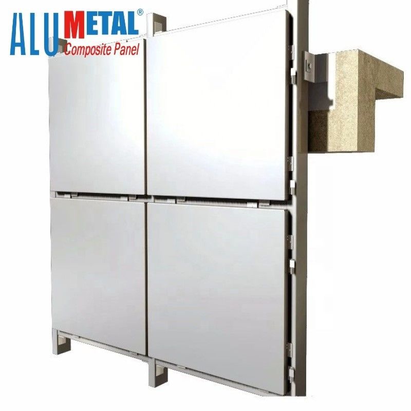 AA1050 10mm Berwarna Aluminium Sheet Metal Composite Panel 4x8 Lembar