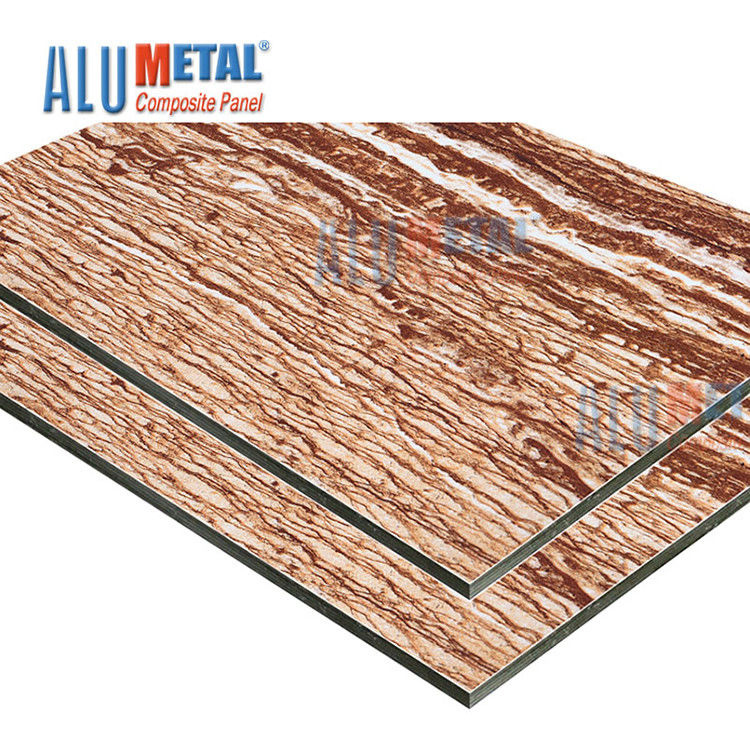 Marmer LDPE 0.70mm PE Aluminium Composite Panel Sheet Acp Wall Cladding Nano 2440mm