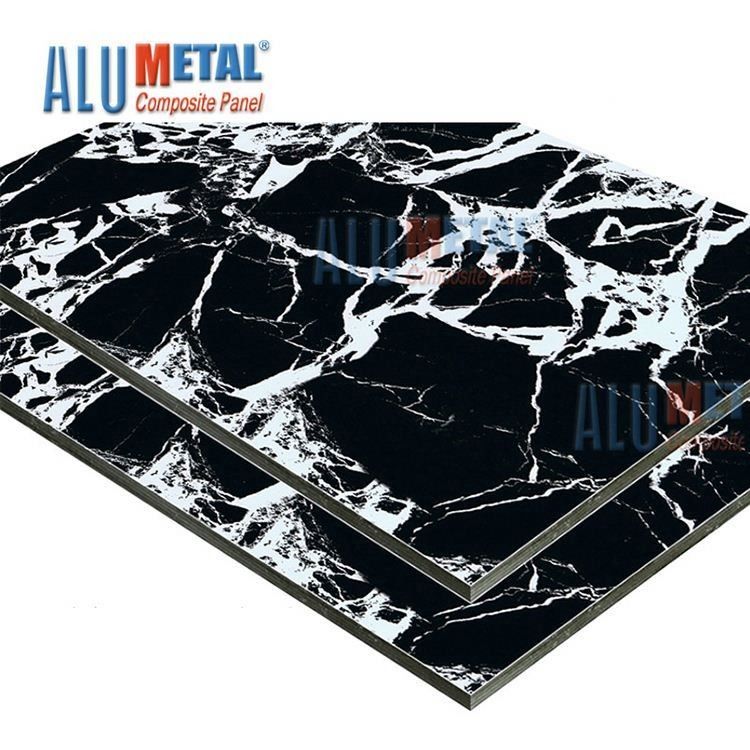 0,08mm Panel Komposit Marmer Dekoratif AA3003 Alumina Acp Sheet 4mm 1500mm
