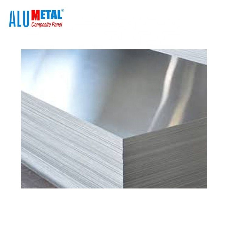 Panel Inti Aluminium Anodized Dilapisi Bahan Komposit Cladding AA5005 Silver 1570MM